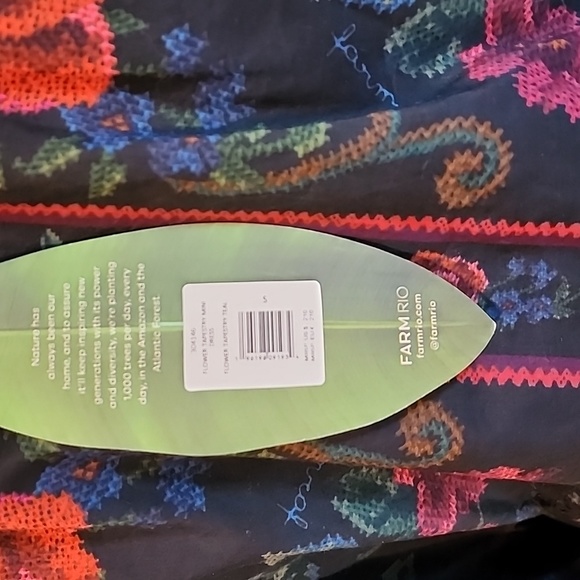 Farm Rio Flower Tapestry Mini Dress - Picture 5 of 7